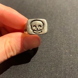 Silver Skull Ring